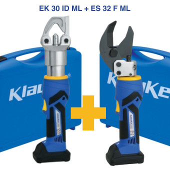 Klauke ES 32 ML / ES 32 F ML akumulátorové nožnice na káble s priemerom do 32 mm