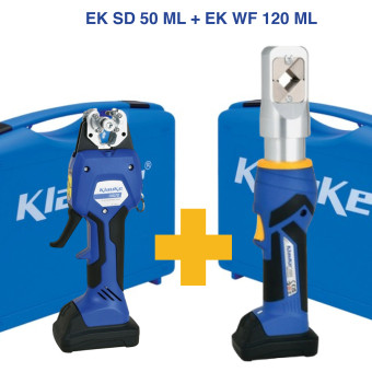 Klauke Akumulátorový odblankovač EKSD50ML, Set do 35mm²