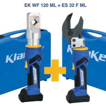 Klauke EK WF 120 ML Akumulátorový lis pre krimpovanie dutiniek 6 - 120 mm²