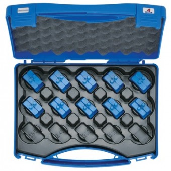 Klauke set krimpovacích matríc, 6-150 mm², blue connection® HB 4 v kufri, 10 ks, séria K4