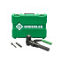 Greenlee Quick Draw 90 ručný hydraulický dierovač 7904E + dierovacie hlavy